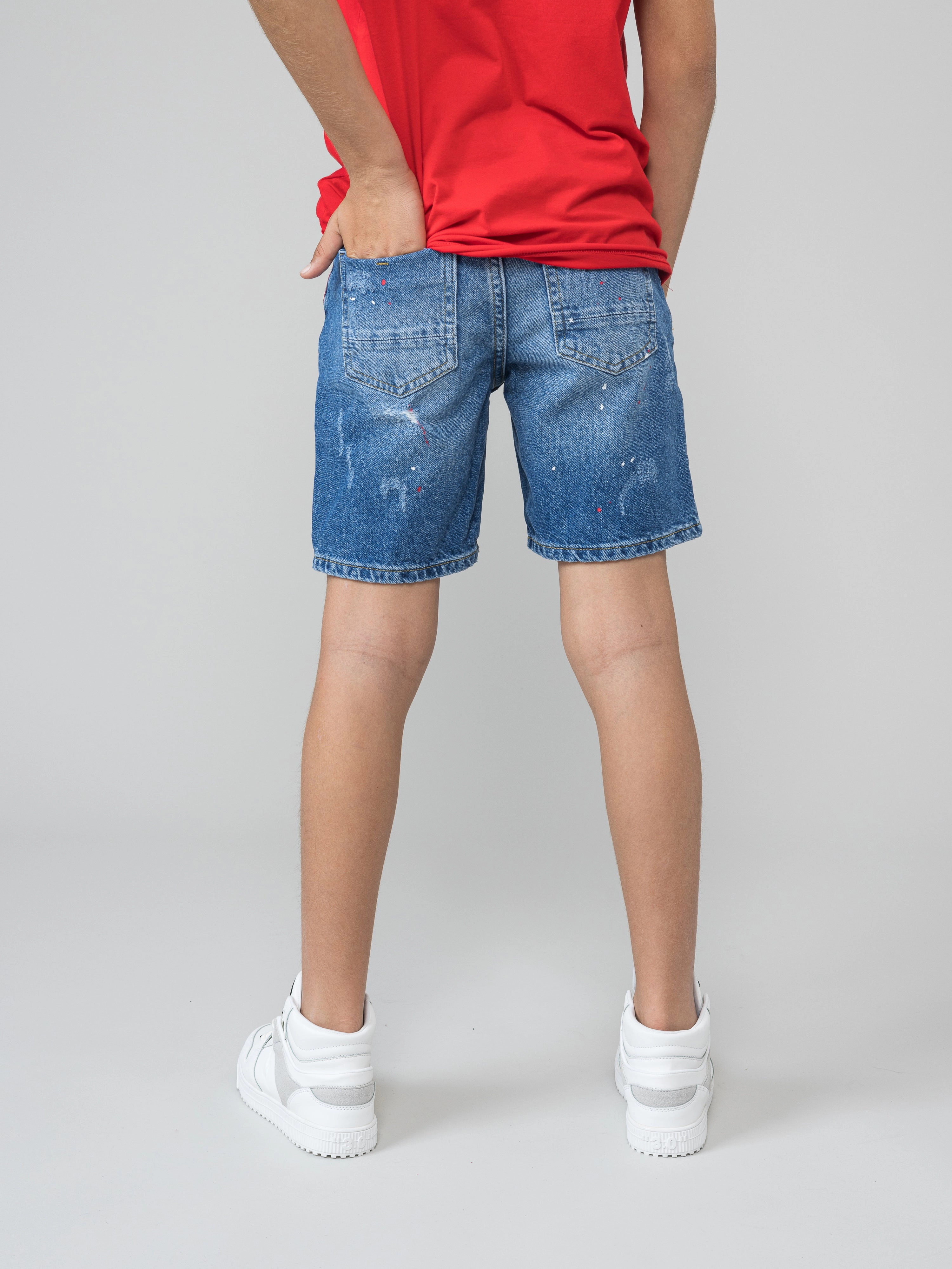 Boys Jeans Bermuda Boys Drawstring Athletic Shorts