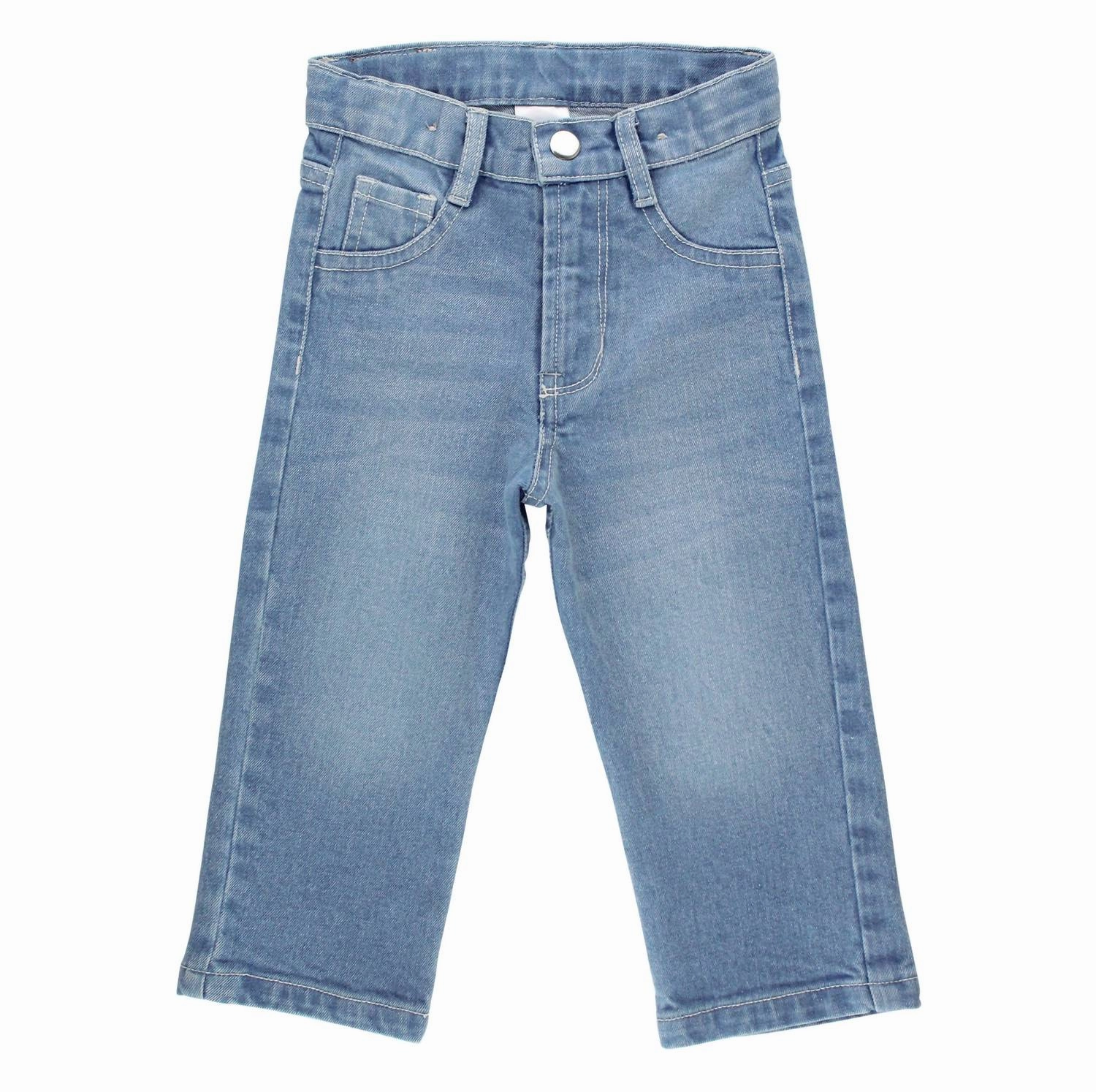 Boys Light Wash Straight Jeans In Blue Boys Stretch Skinny Jeans
