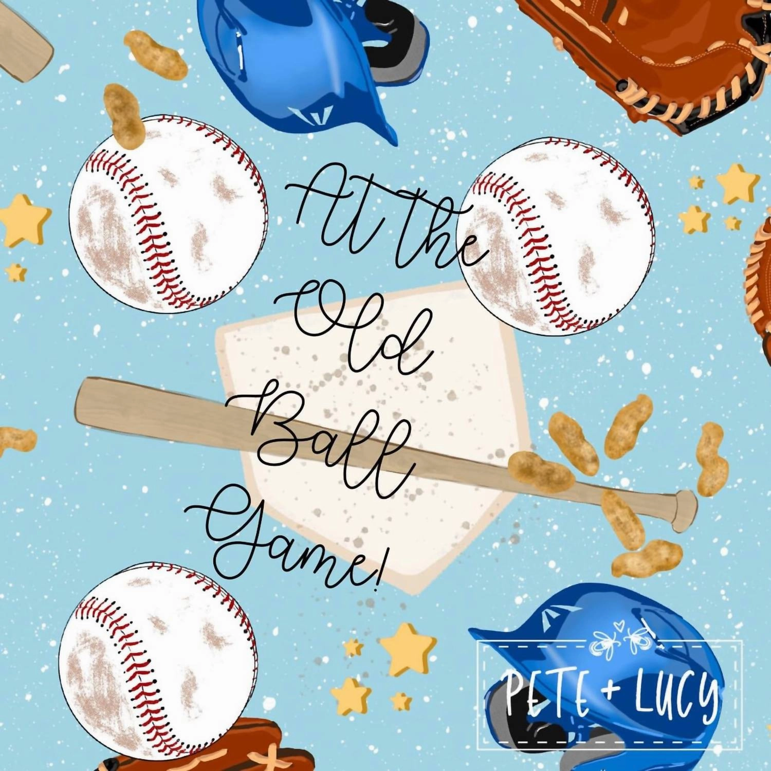 Boys Old Ball Game Shirt In Blue Boys Henley T Shirt