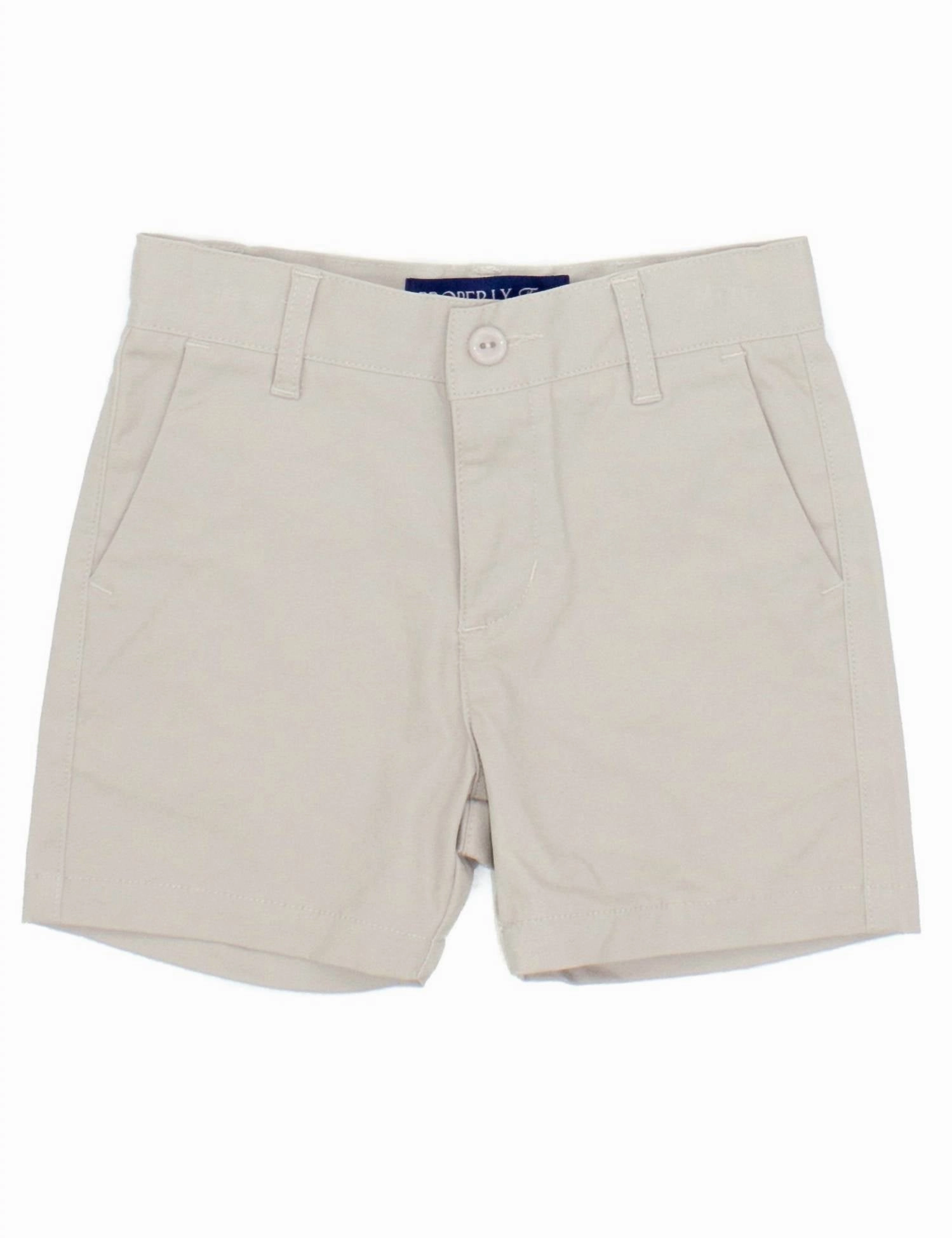 Boys Patriot Shorts In Khaki Boys Drawstring Athletic Shorts