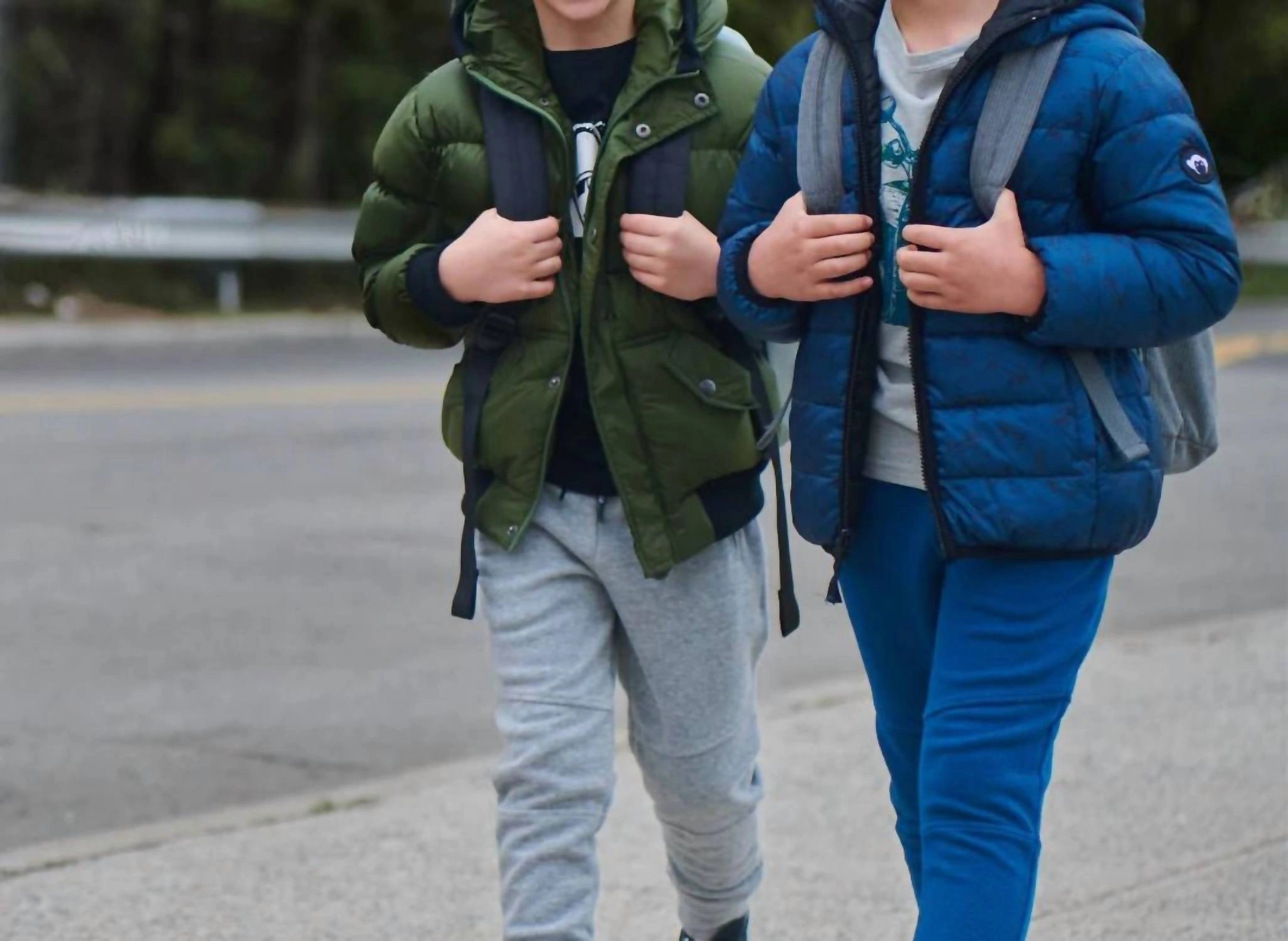 Boys Reversible Puffer Coat In Blue Boys Waterproof Parka