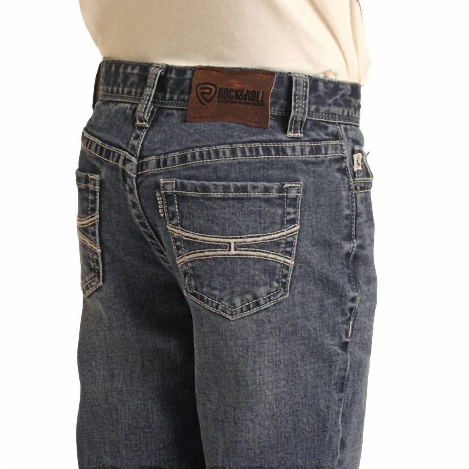 Boys Revolver Slim Fit Jeans In Med Blue Boys Stretch Skinny Jeans