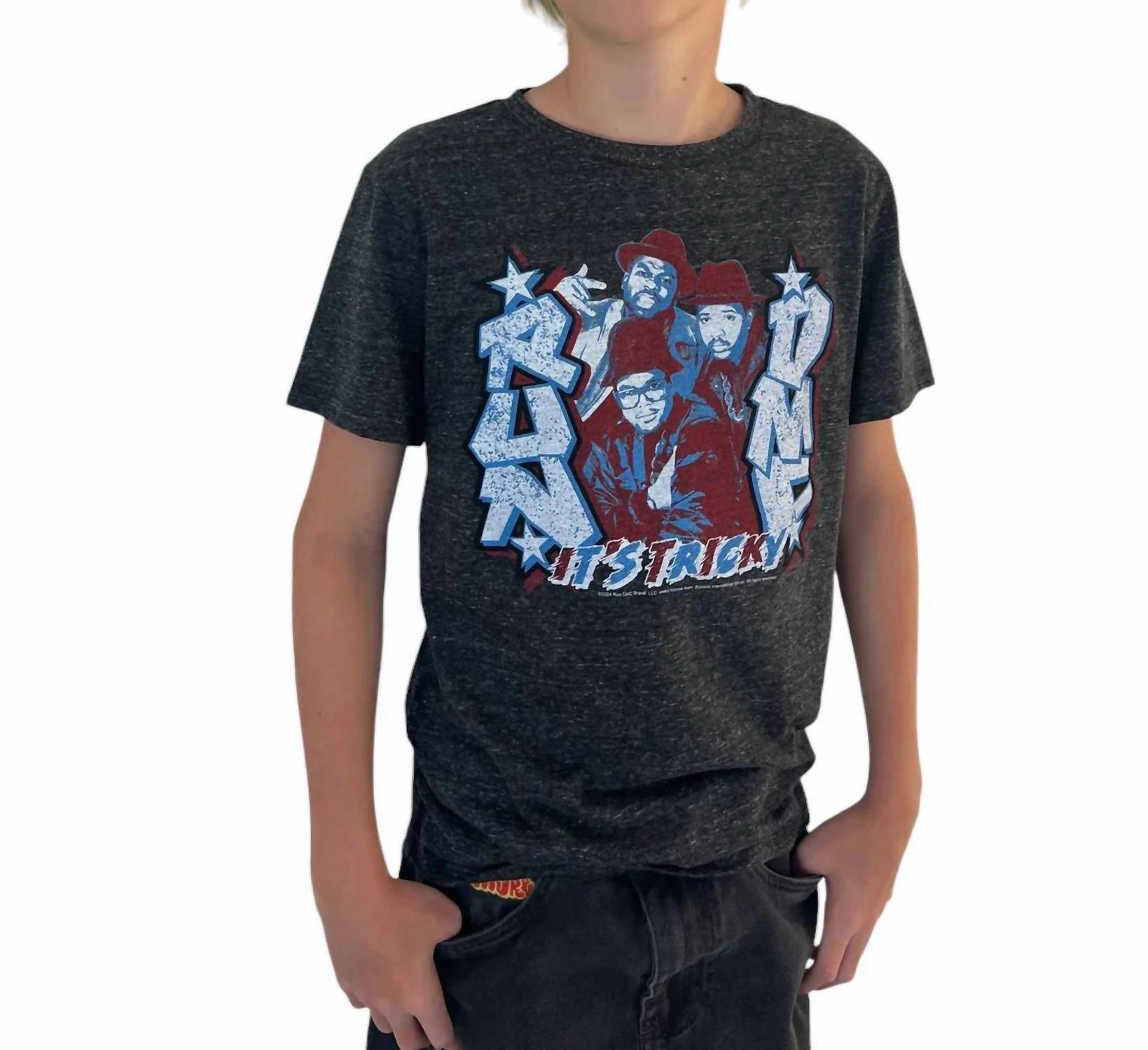 Boys Run Dmc Graphic Tee In Black Boys Henley T Shirt