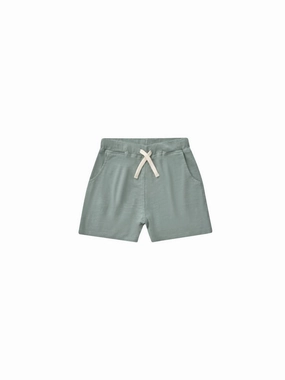 Boys Sam Short In Aqua boys athletic shorts, cargo shorts boys