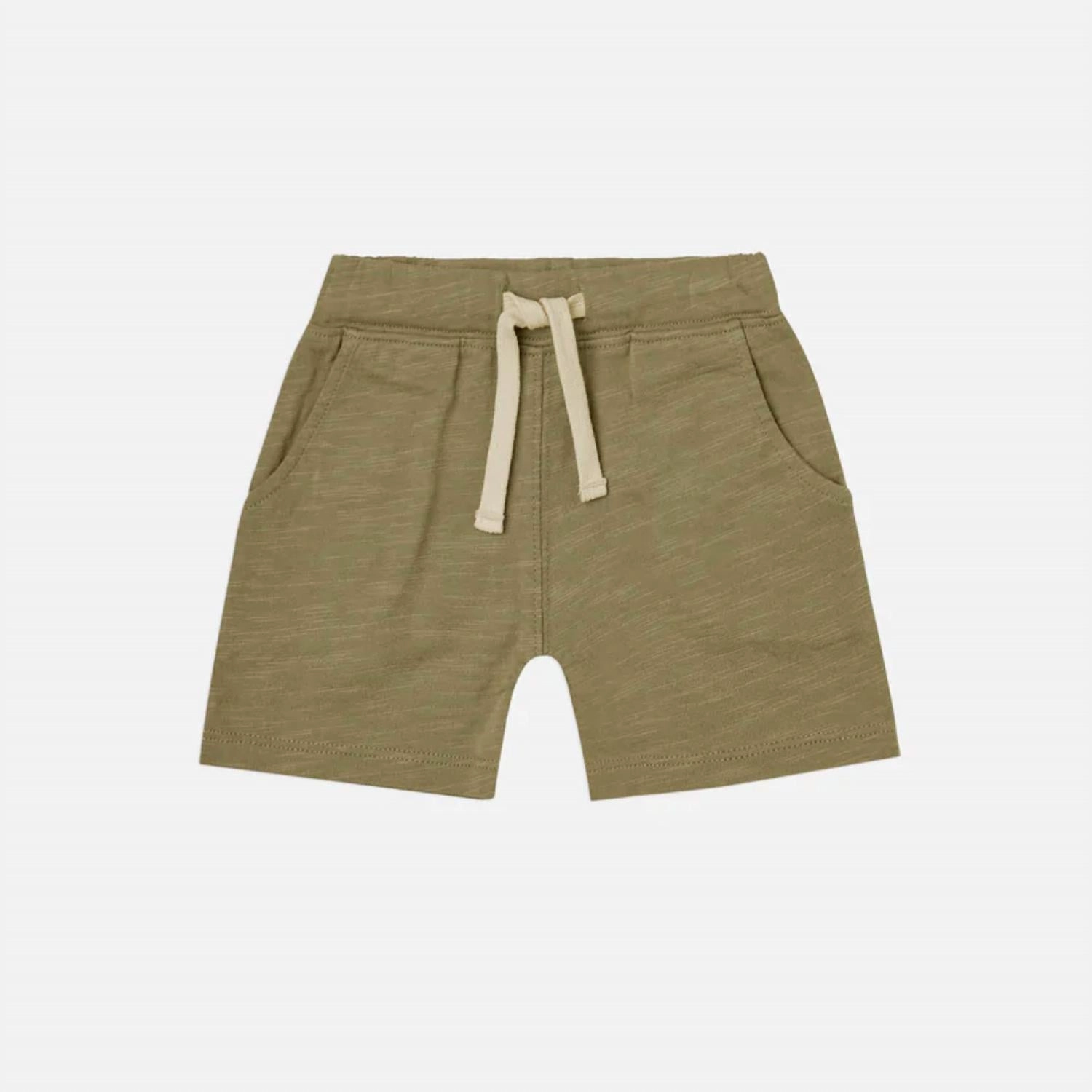 Boys Sam Short In Olive boys athletic shorts, cargo shorts boys