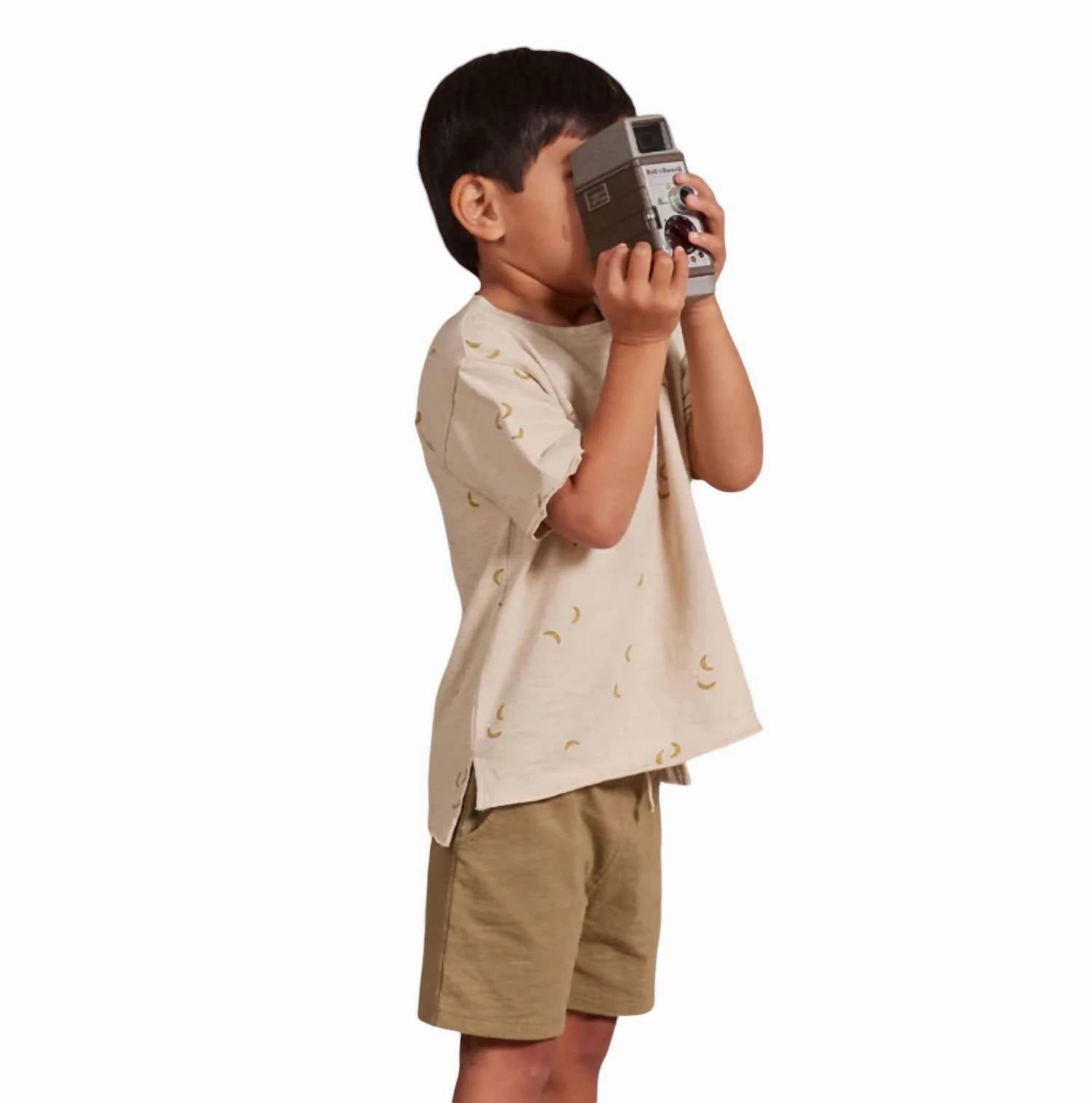 Boys Sam Short In Olive Boys Drawstring Athletic Shorts