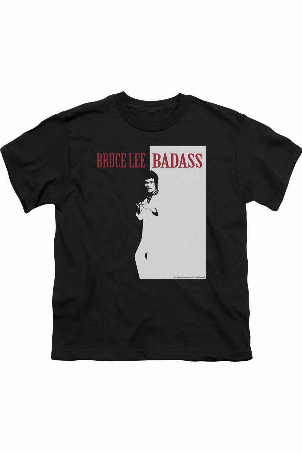 Bruce Lee Badass Short Sleeve Youth Tee / T-Shirt graphic tees for boys, polo shirts boys