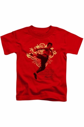 Bruce Lee Immortal Dragon Short Sleeve Juvenile Tee / T-Shirt graphic tees for boys, polo shirts boys