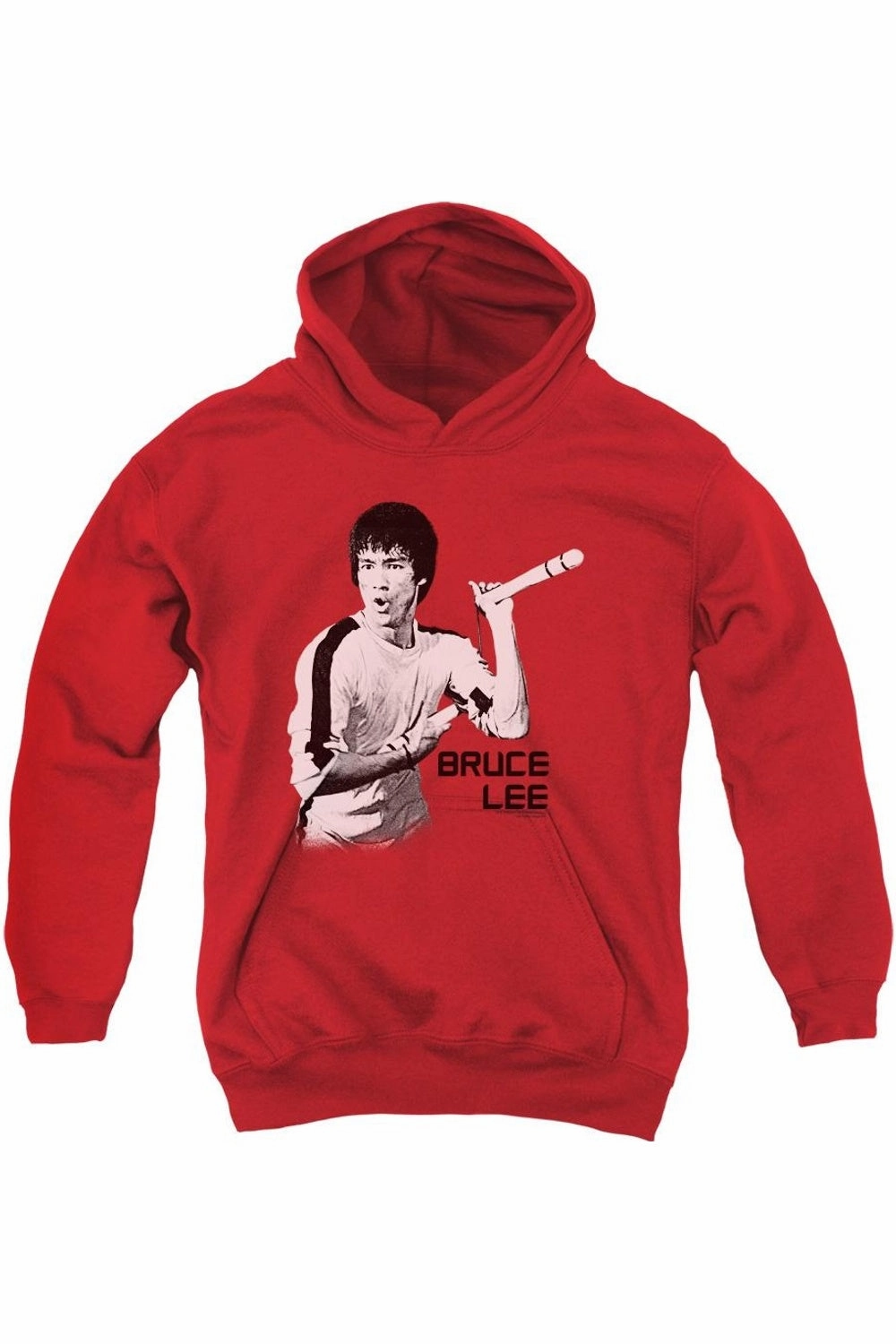 Bruce Lee Nunchucks Youth Pull Over Hoodie graphic tees for boys, polo shirts boys