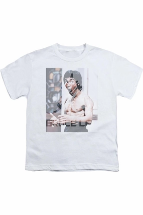 Bruce Lee Revving Up Short Sleeve Youth Tee / T-Shirt graphic tees for boys, polo shirts boys