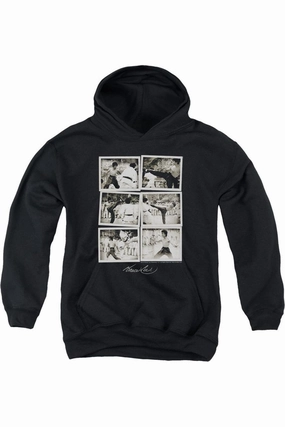Bruce Lee Snap Shots Youth Pull Over Hoodie graphic tees for boys, polo shirts boys
