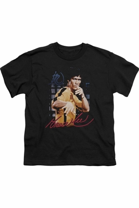 Bruce Lee Yellow Jumpsuit Short Sleeve Juvenile Tee / T-Shirt graphic tees for boys, polo shirts boys