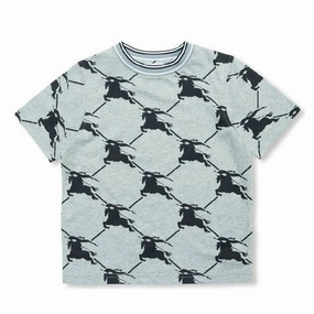 Burberry Boys Black Alexander Ekd Cotton T-Shirt graphic tees for boys, polo shirts boys