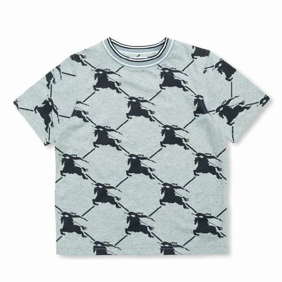 Burberry Boys Black Alexander Ekd Cotton T-Shirt graphic tees for boys, polo shirts boys