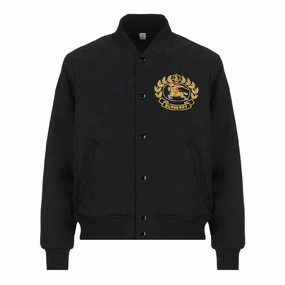 Burberry Boys Black EKD Print Cotton Bomber Jacket winter jackets for boys, lightweight puffer boys