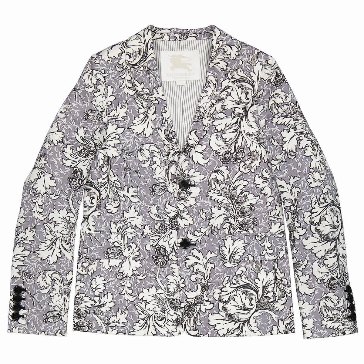 Burberry Girls Floral Cotton Blazer girls trench coats, waterproof jackets girls