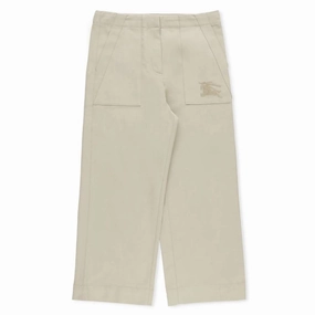 Burberry Girls Hunter Orla Cotton-Blend Trousers leggings girls, wide leg pants girls
