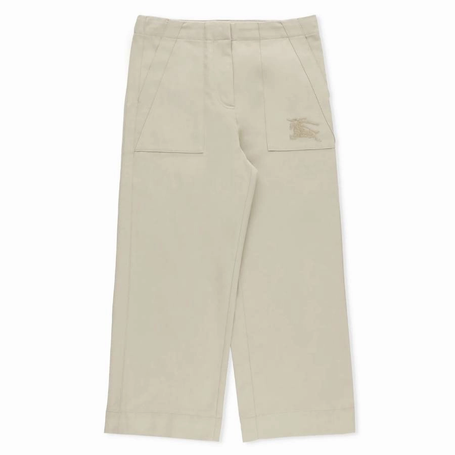 Burberry Girls Hunter Orla Cotton-Blend Trousers leggings girls, wide leg pants girls