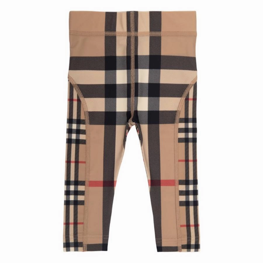 Burberry Girls Vintage Check Pattern Leggings leggings girls, wide leg pants girls