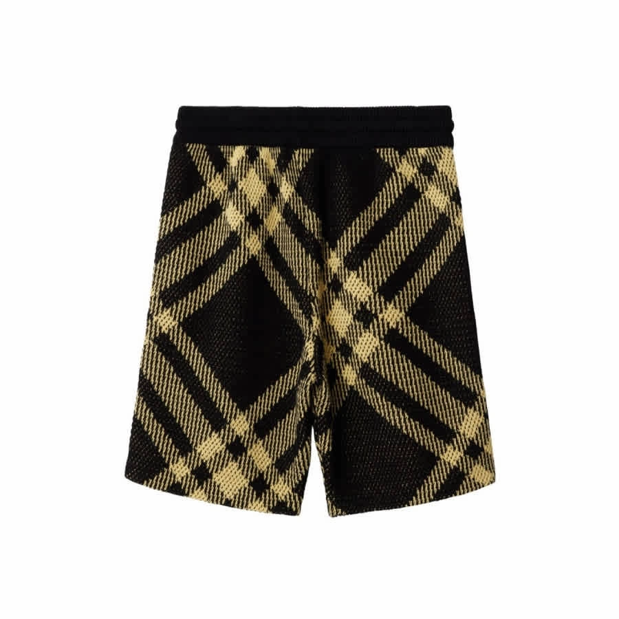 Burberry Kids Check Pattern Drawstring Knitted Shorts Boys Drawstring Athletic Shorts