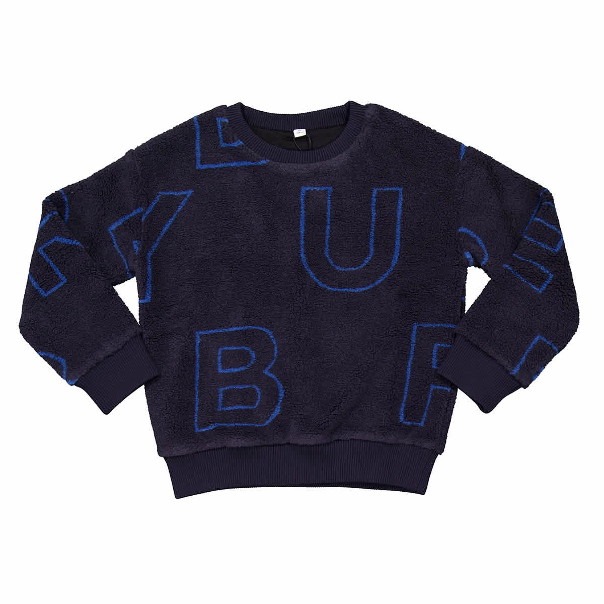 Burberry Kids Edgar Scattered Logo Fleece Sweatshirt boys cable knit, zip up knitwear boys