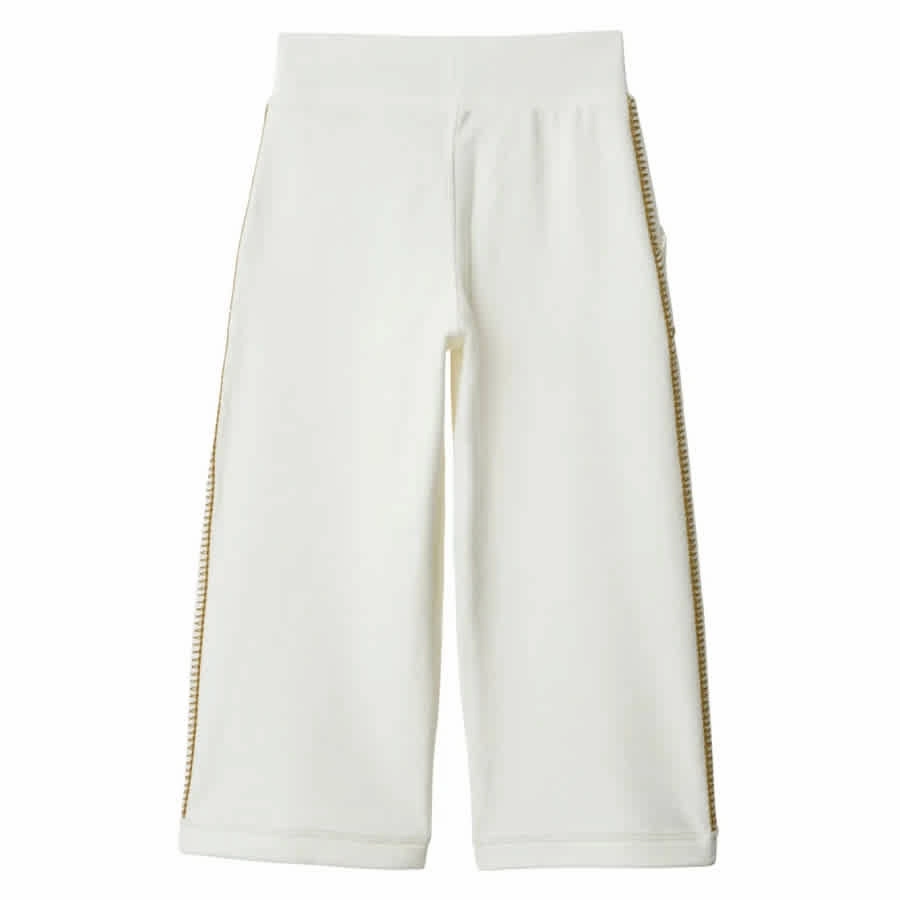 Burberry Kids EKD Aubrey Cotton Track Pants, Size 10Y Girls Flared Leggings