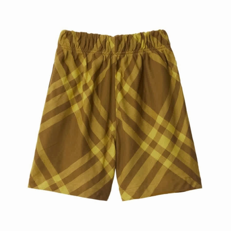 Burberry Kids Elastic Waist Checkered Shorts Boys Drawstring Athletic Shorts