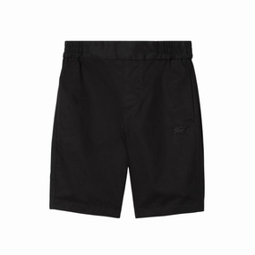 Burberry Kids Embroidered Logo Cotton Shorts boys athletic shorts, cargo shorts boys
