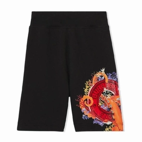 Burberry Kids Graphic Coral Logo Bermuda Shorts boys athletic shorts, cargo shorts boys