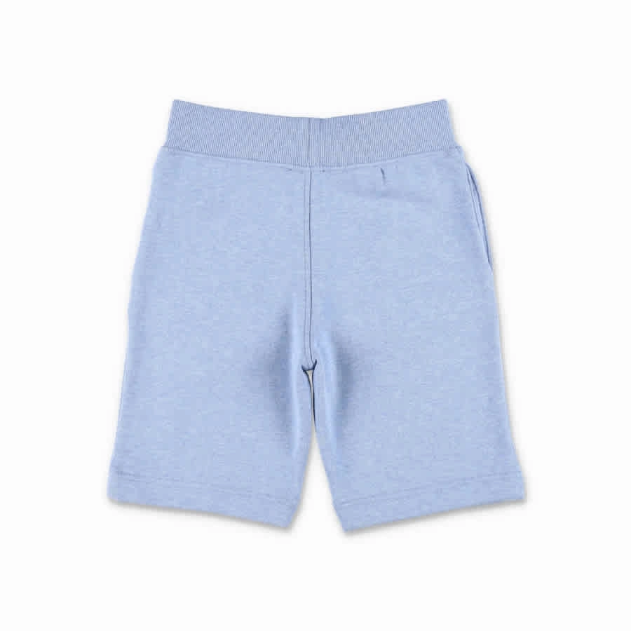 Burberry Kids Logo Printed Cotton Shorts Boys Drawstring Athletic Shorts