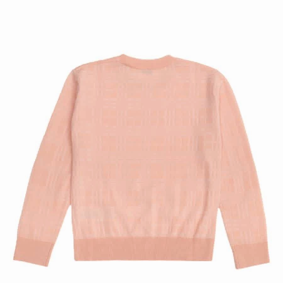 Burberry Kids Long Sleeves Checker Pattern Sweater Girls Tunic Top