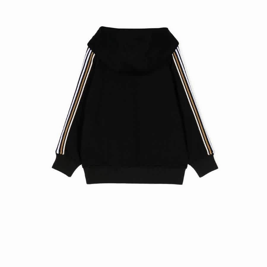 Burberry Kids Thomas Bear Applique Cotton Hoodie Girls Tunic Top