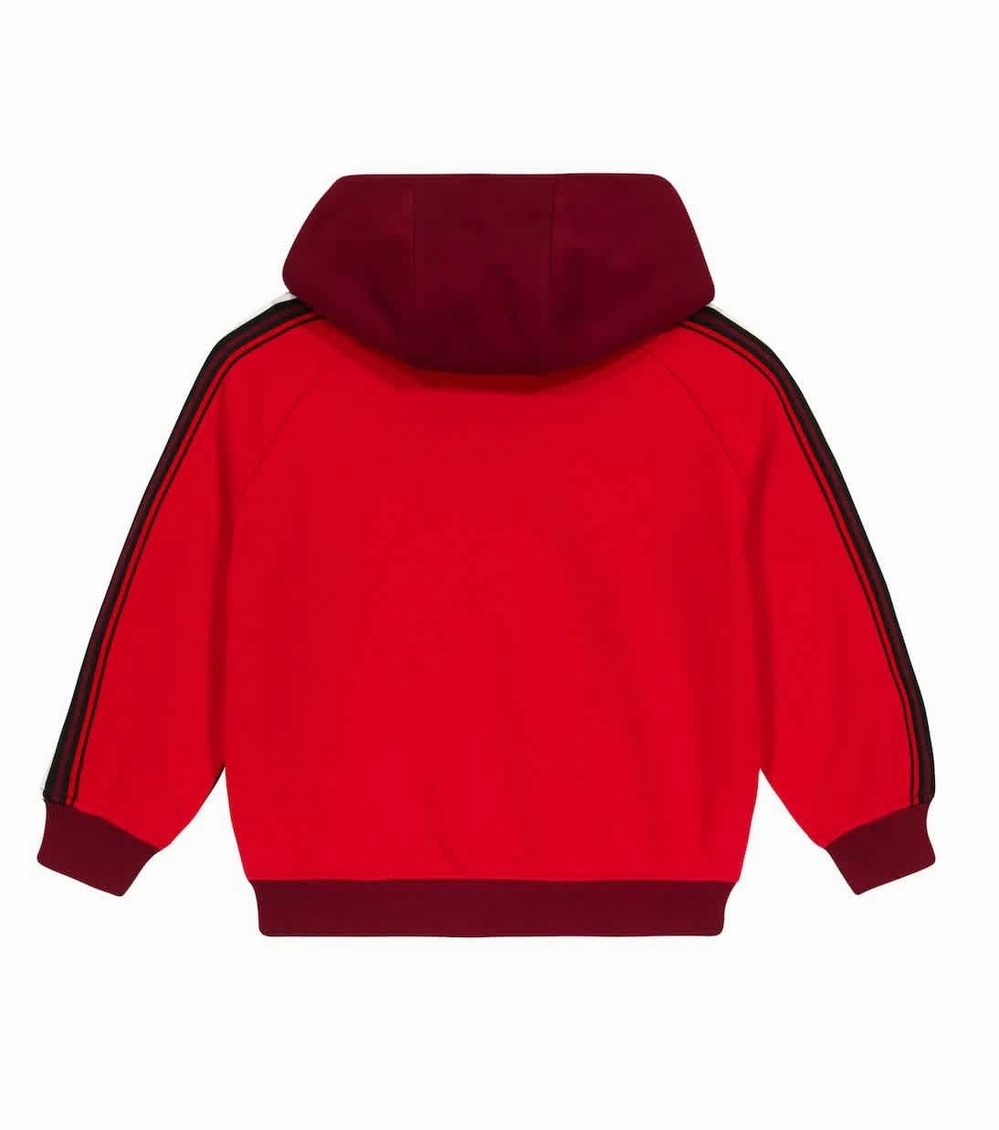 Burberry Kids Thomas Bear Applique Hoodie Boys Half Zip Pullover
