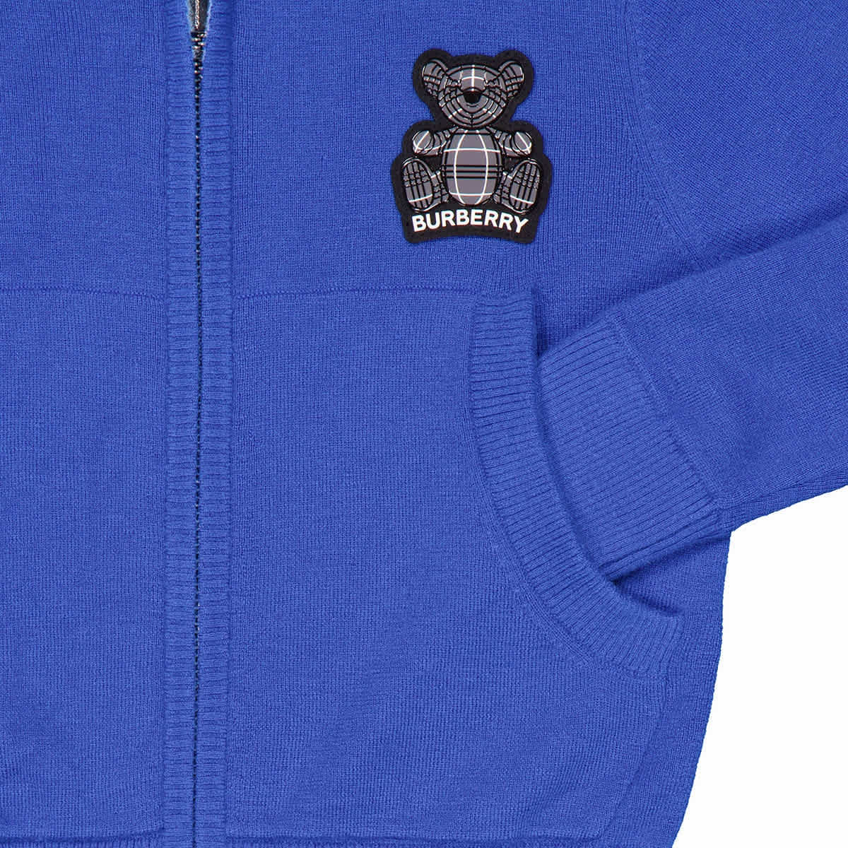 Burberry Kids Thomas Bear Hooded Top Boys Half Zip Pullover