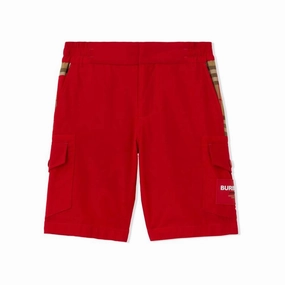 Burberry Kids Vintage Check Cargo Shorts boys athletic shorts, cargo shorts boys