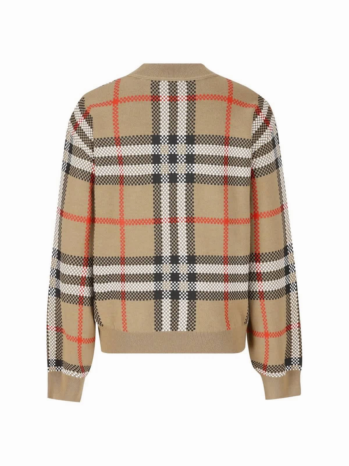 Burberry Kids Vintage Check V-neck Jumper Girls Tunic Top