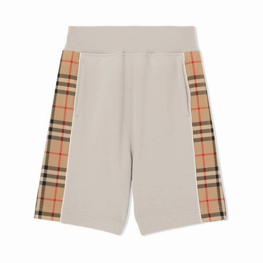 Burberry Vintage Check-Panel Cotton Shorts boys athletic shorts, cargo shorts boys