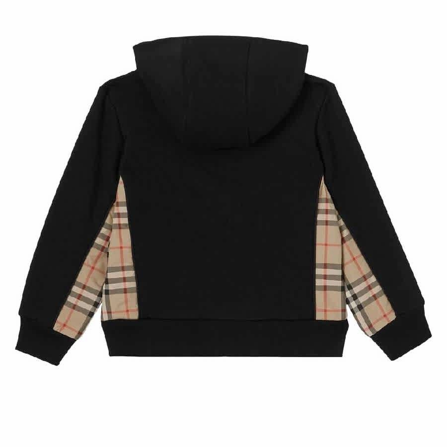 Burberry Vintage Check Zip Up Long-Sleeve Hoodie Boys Half Zip Pullover