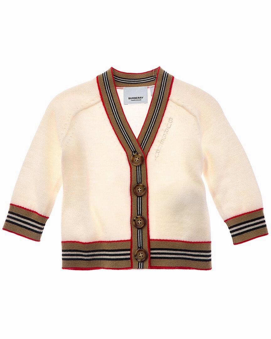 Burberry Wool Cardigan ruffle tops girls, long sleeve tees girls