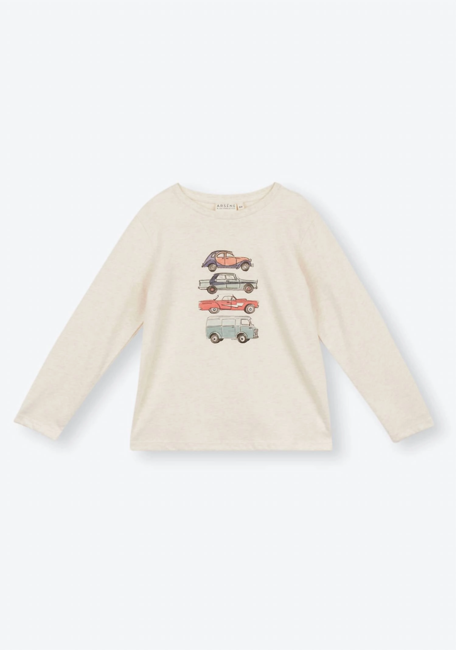 Cars Organic T-Shirt In Beige Boys Henley T Shirt