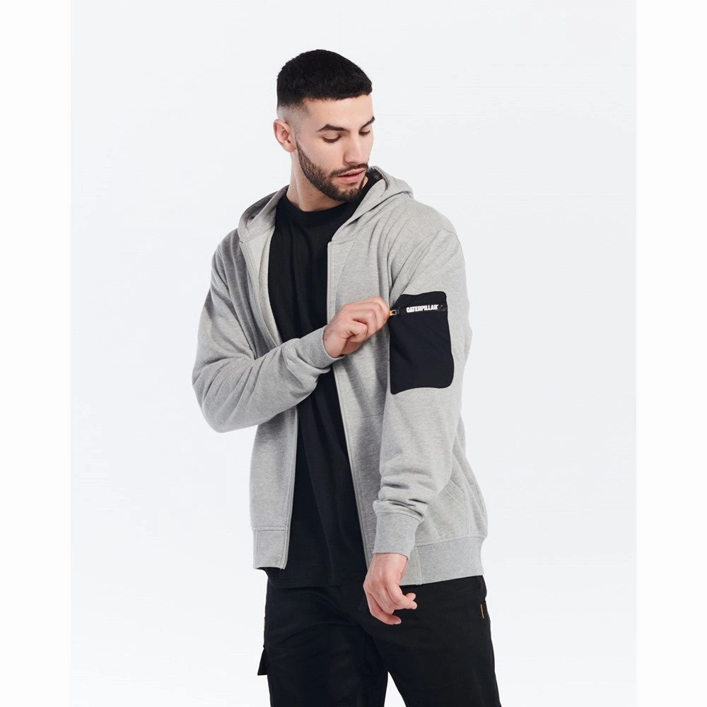 Caterpillar Loopback Full Zip Hoodie Men's Sports Casual Shoes