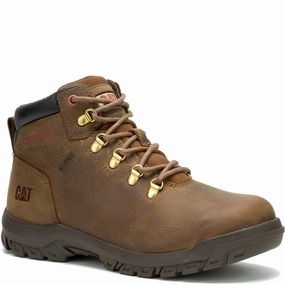Caterpillar Mae Safety Boot Lightweight Running Shoes,Slip On Athletic Shoes,Breathable Workout Shoes