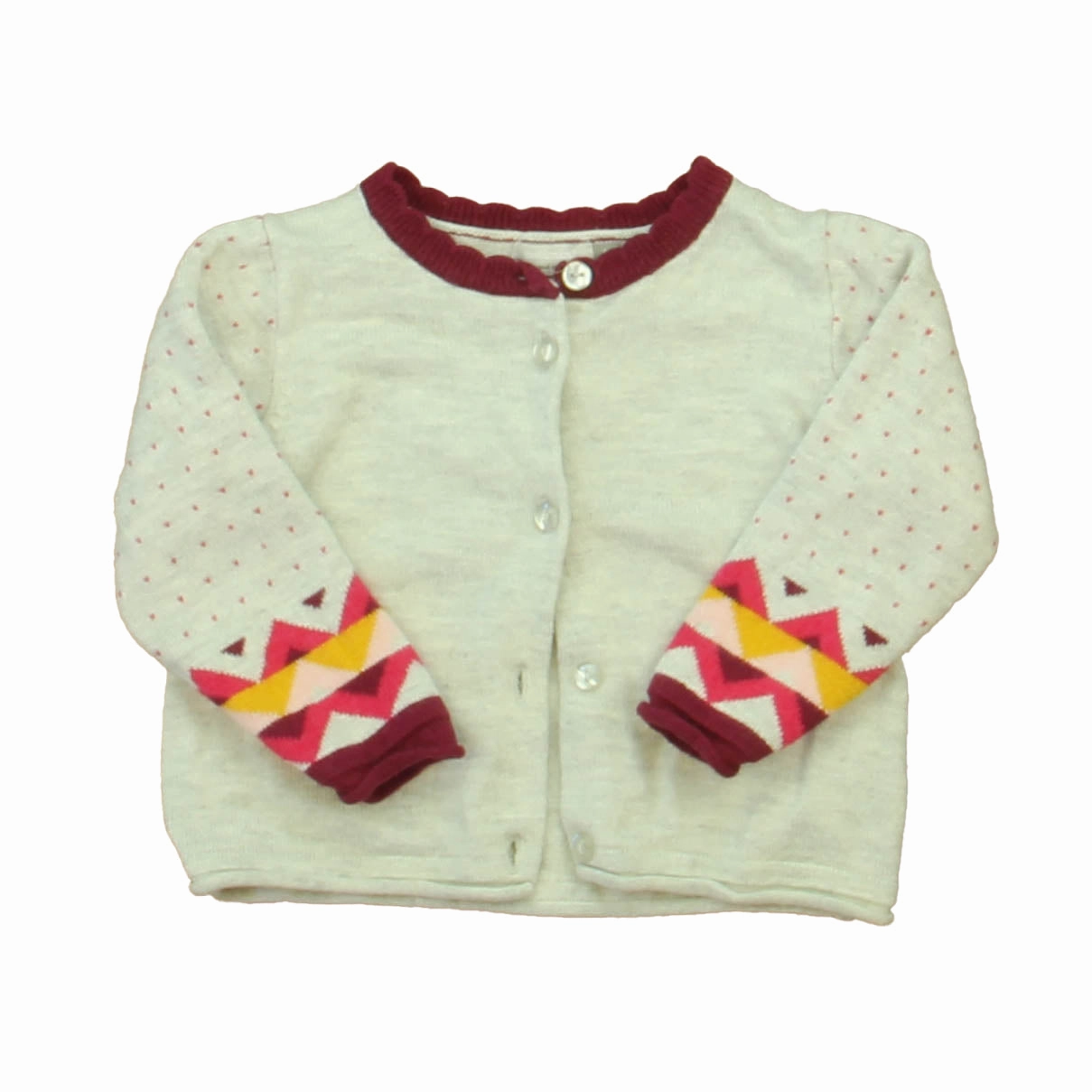 Catimini Girls Gray | Maroon Cardigan girls knit pullovers, cardigan sweaters girls