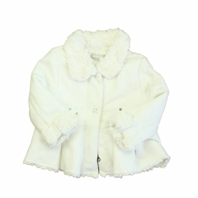 Catimini Girls Ivory Jacket girls trench coats, waterproof jackets girls