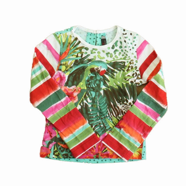 Catimini Girls Jungle Long Sleeve T-Shirt Girls Tunic Top