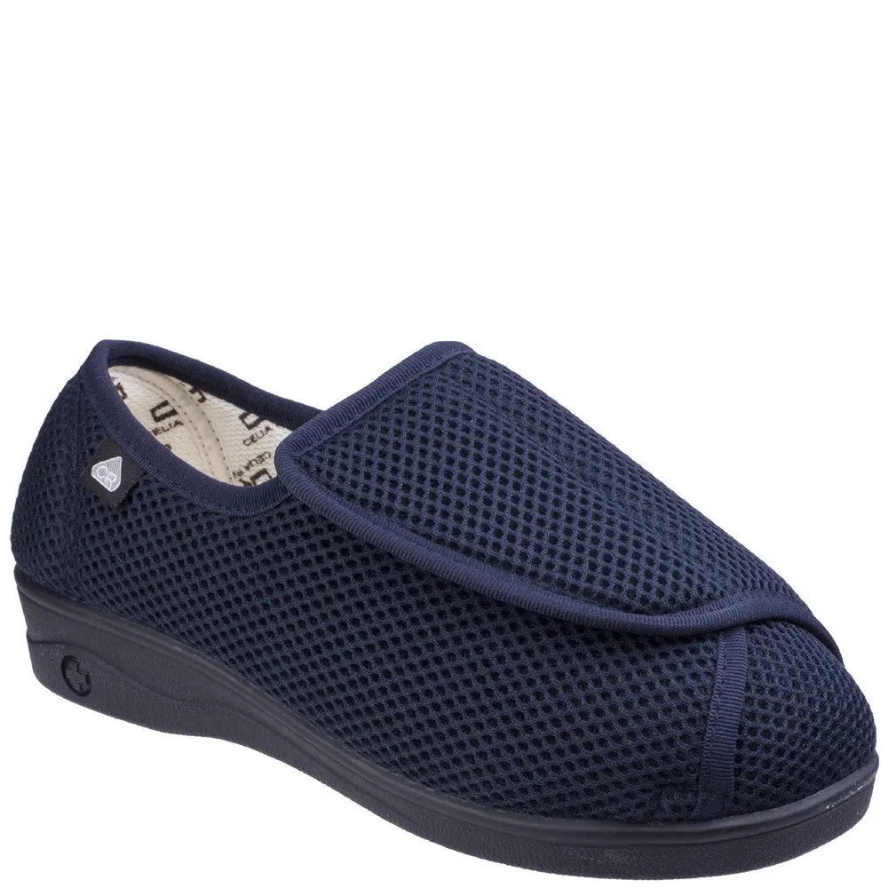 Celia Ruiz 300 Touch Fastening Slipper Wide Fit Lightweight Running Shoes,Slip On Athletic Shoes,Breathable Workout Shoes