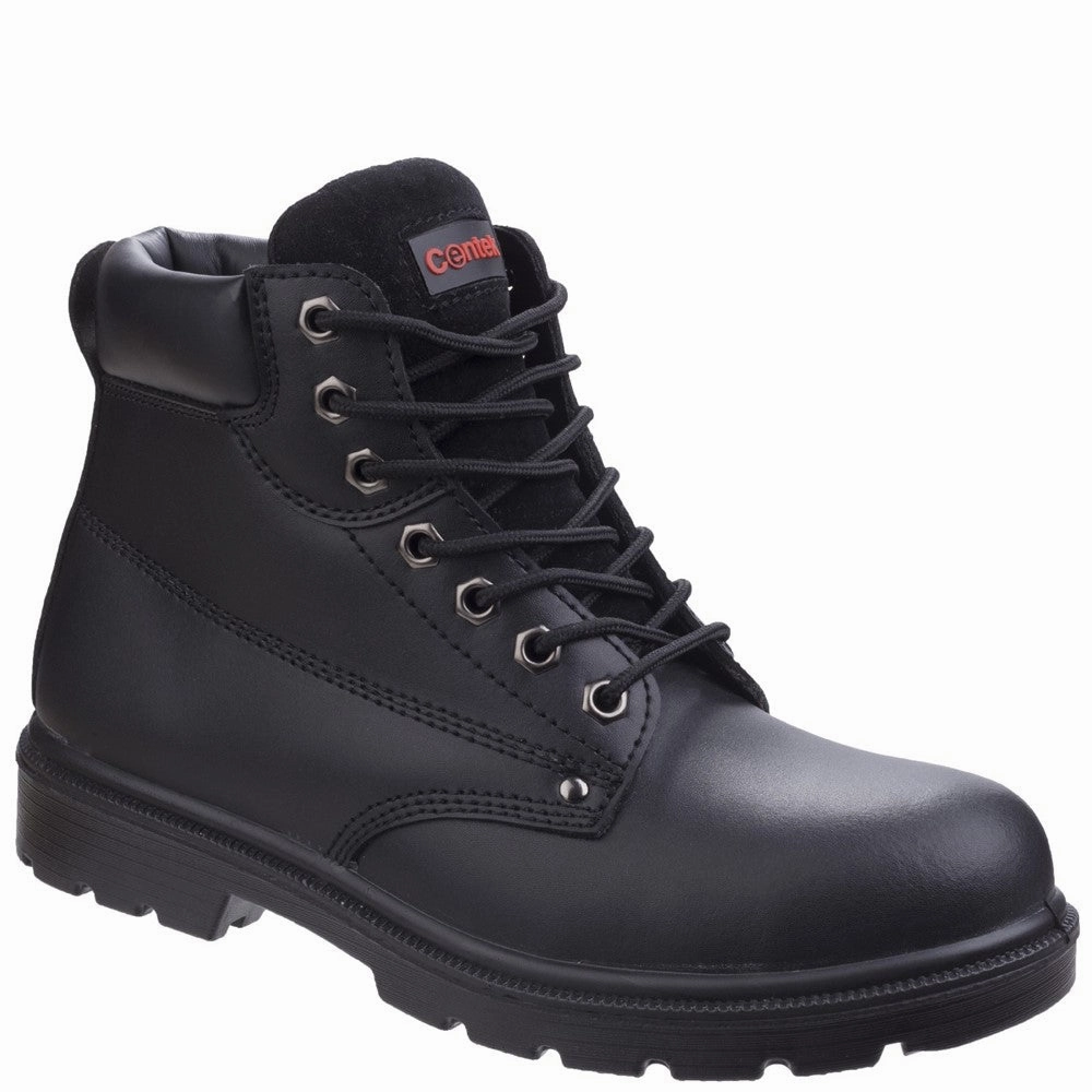 Centek FS331 Classic Ankle S3 Black Safety Boot Lightweight Running Shoes,Slip On Athletic Shoes,Breathable Workout Shoes