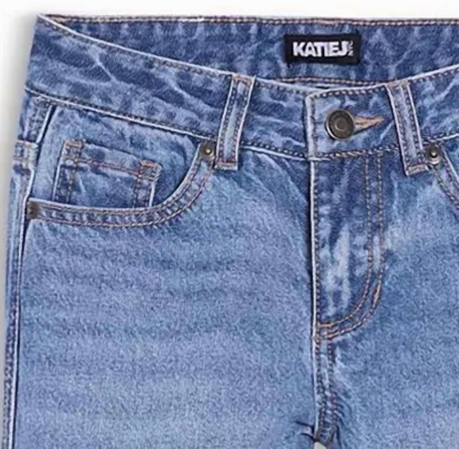 Chicago Denim Jeans In Light Wash Girls Ripped Skinny Jeans