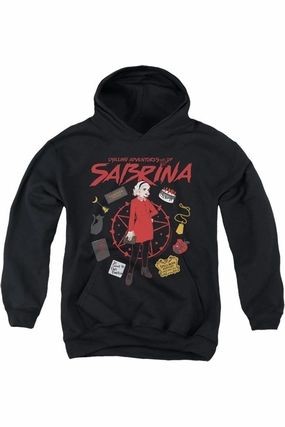 Chilling Adventures Of Sabrina Circle Youth Pull Over Hoodie / Hooded Sweatshirt graphic tees for boys, polo shirts boys