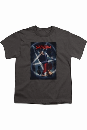Chilling Adventures Of Sabrina Sabrina Key Art Short Sleeve Youth Tee / T-Shirt graphic tees for boys, polo shirts boys